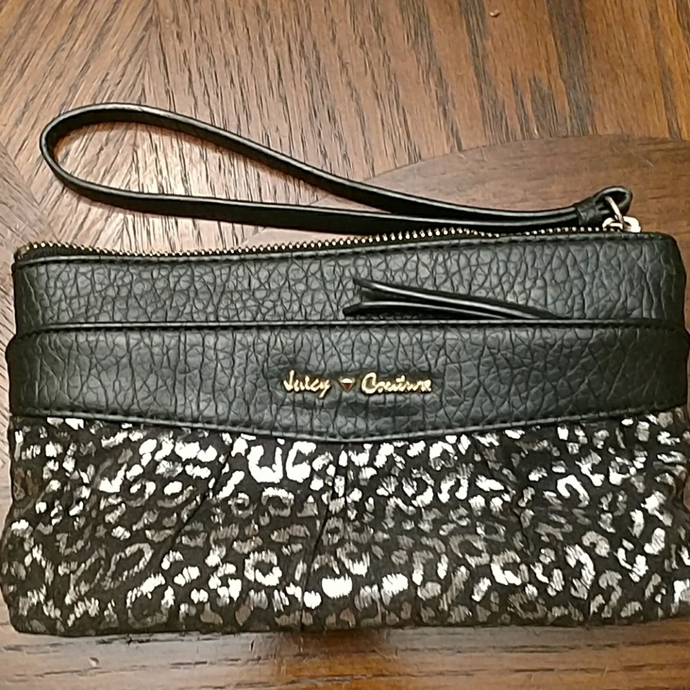 Juicy Couture zipper clutch